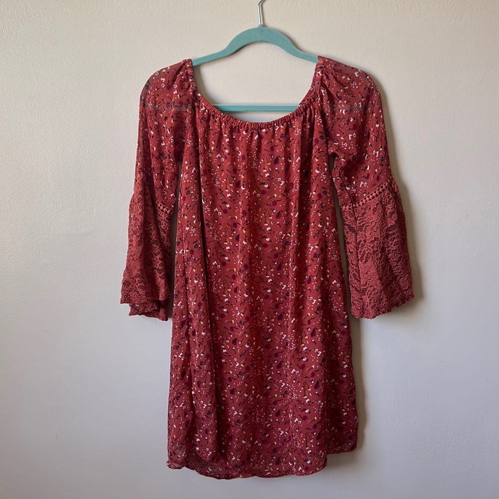 Off the shoulder floral dress